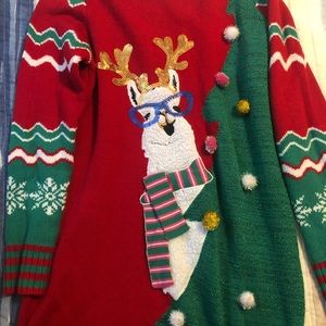 Llama Ugly Christmas Sweater